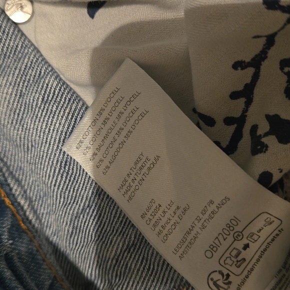 Free People NWT Crossroads Mid Rise Slim Straight Jeans Size 31 - Picture 11 of 16